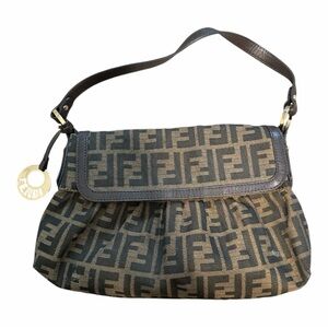 Fendi Brown and Black Shoulder Bag